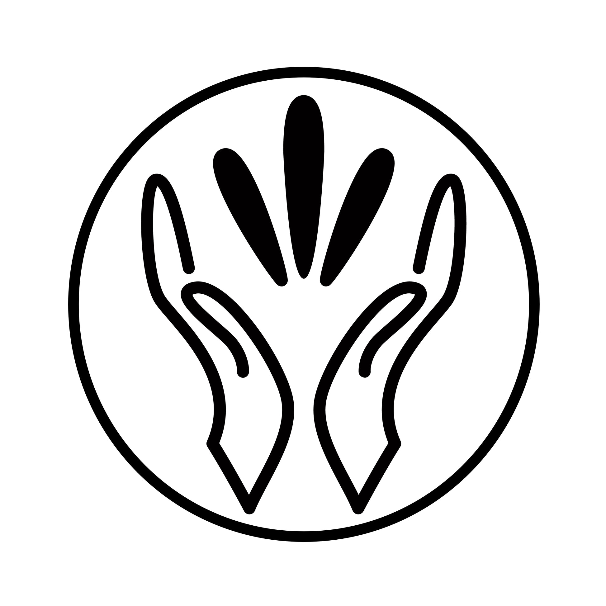 Purple = Spirit (Spirit in hands)