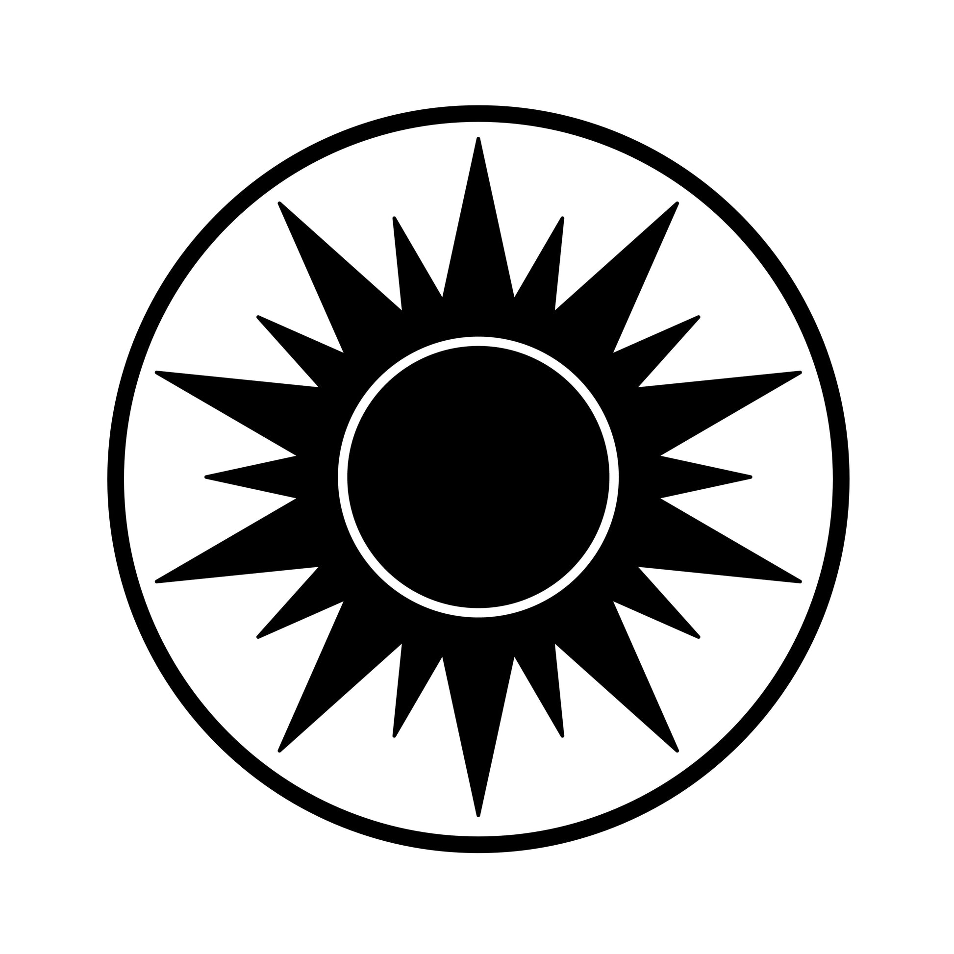 Yellow = Sunlight (Sun)